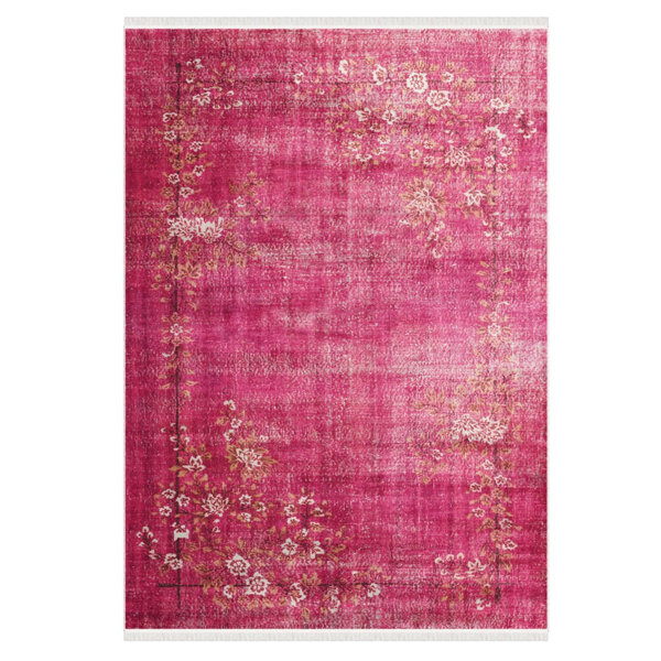 Rugpera Hanan Cotton Pink Indoor/Outdoor Rug Wayfair